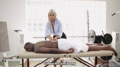 Bridgette B Couldn't Resist Her Clients Big Black Cock So She Drains It Dry - BANG! - hotmovs.com