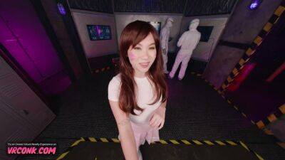 VR Conk D.VA sucking cock for big buff - Kimmy Kimm Overwatch cosplay VR Porn - hotmovs.com