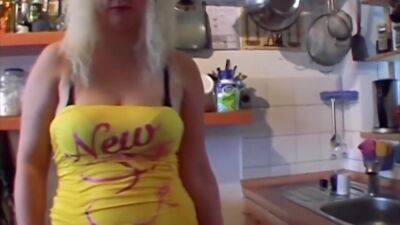 Busty Blonde - A Busty Blonde German Lady Gets A Quick Bang Before Lunch - upornia.com - Germany