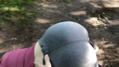 Sex with a stranger in a public park and swallow cum KleoModel - porntry.com