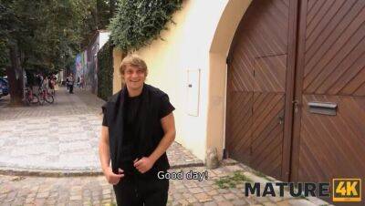 MATURE4K. Brunette in flesh-colored stockings is rammed by her neighbor - porntry.com