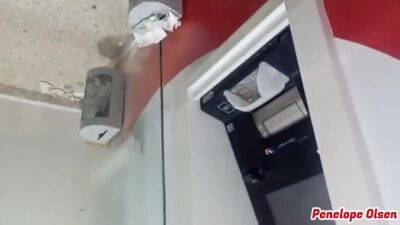 Blowjob At The Bank Teller Outdoor Public Flashing - hclips.com