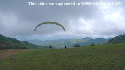 Squirting While Paragliding In 2200 M Above The Sea ( 7000 Feet ) - upornia.com