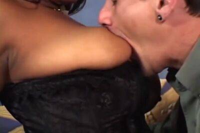 Sexy Ebony Loves White Cock! - upornia.com