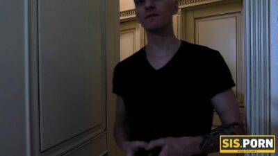 SISPORN. Stepbro replaces girls hand giving pleasure to slit with cock - txxx.com - Russia