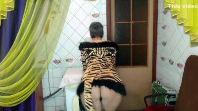 On A Gloomy Autumn Evening Cheerful Lukerya Chats With Fans In The Form Of A Sexy Tigress With A Long Tail) - upornia.com