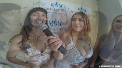 2020 Australian Cocksucking Championship Semi Final: Marina Lee & Allegra Sphynx - upornia.com - Australia