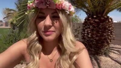 Flashing My Big Tits Outside - upornia.com