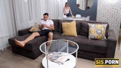 Crusher Manages To Stretch Stepsisters Smooth Pussy With Cock - hotmovs.com