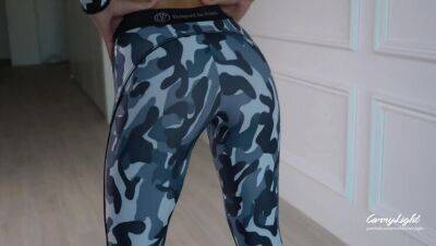 Cuming on his sister's Yoga Pants - porntry.com