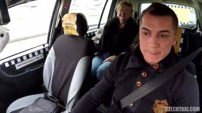 Horny Granny Fucks Taxi Cab Driver - upornia.com - Czech Republic