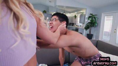 Busty Horny Stepmother Gets Pussybanged By Nerd Stepson - upornia.com