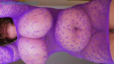 Fishnet Body Suit Jiggles - RealAnnaKatz - hotmovs.com