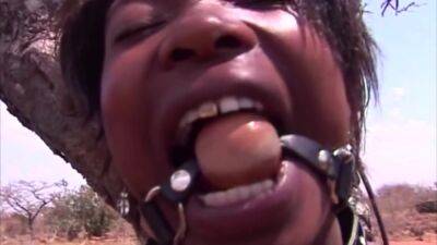 Black BDSM Horny Slut Gets Hardcore Face Fucked By Owners! - hotmovs.com