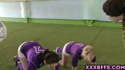The teens football team gets a special lesbian lesson - veryfreeporn.com