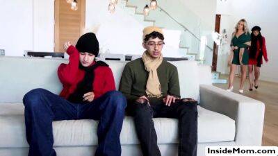 Stepmoms Fucking Teen Stepsons Foursome - upornia.com