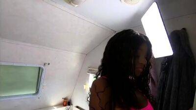 Pink Top Hot - Ebony mom with big black tits in homemade - drtuber.com