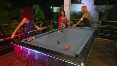 Latinas Play Billiards And Put Dildo In The Ass Of The Loser - upornia.com