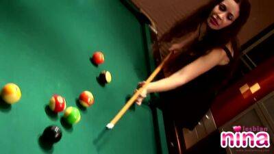 Pool and pussy play on the table - txxx.com