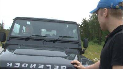 Blond Hair Lady Needs Mechanics Help In The Woods - upornia.com