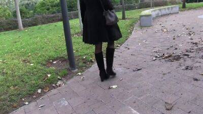 I Take Off My Panties In A Park! And Topless In Car! - upornia.com