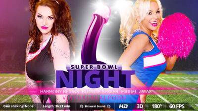 Harmony Reigns - Blondie Fesser - Super Bowl night - txxx.com - Britain