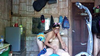 No Shame!! I Invited My Neighbor To Do Homemade Porn In My Stepmothers Country House, I Climbed On His Big Cock - desi-porntube.com - India