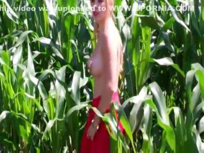 Cindy Im Feld Mit Dildo - upornia.com