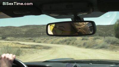 Bi dudes seduce busty MILF in threesome outdoor fuck - txxx.com