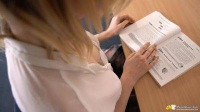 Hannah Z in Teasing The Tutor - DownblouseJerk - hotmovs.com