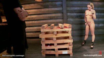 Blonde Trainee Ass Caned And Spanked - upornia.com