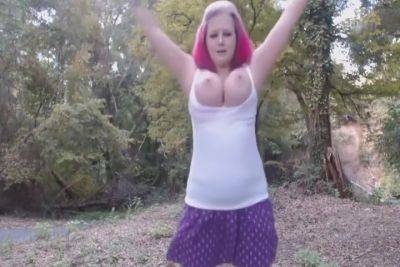 Busty Blonde - Busty Blonde Outdoor Masturbation - hclips.com