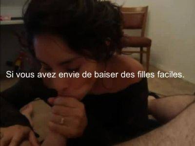 Jolie femme brune fellation et sperme dans la bouche - drtuber.com