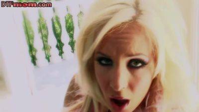 DTF small boobies babe in fishnets and heels riding cock - txxx.com