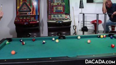 Dacada - DaCada and Gina share a cock on the pool table - txxx.com - Germany