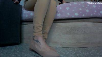 Dangling My New Flats Shoeplay For You!! - upornia.com