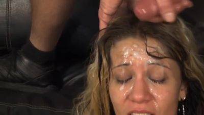 Lewd Whore Gets Facial After Harsh Deepthroat Clip - upornia.com