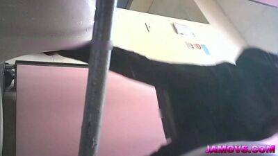 Hidden camera captures all-black dressed Asian pussy - txxx.com - China