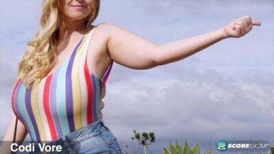 Codi's first three-way with two guys - BigBoobBundle - hotmovs.com