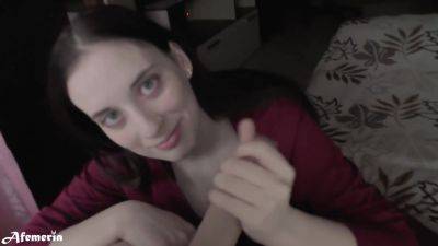 Slim Brunette Loves Suck My Dick And Swallow Cum After Doggystyle Fuck - hclips.com