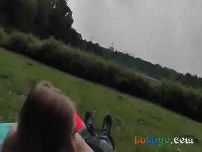 Girlfriend Gets Creampied Outside - hclips.com