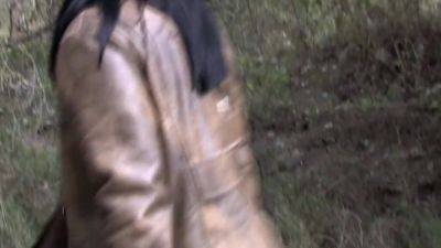 Stunning Brunette Stuffed With Cock And Vegetables In Both Holes - hclips.com