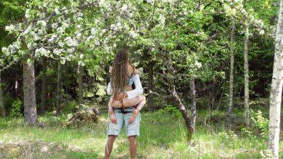 Tied Up In A Blooming Apple Tree - Rosenlundx - 4k - upornia.com