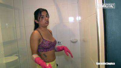 Camila Marin - Tight Bitch Ravaged By Fat Cock After Cleaning The House - upornia.com