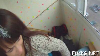 Slender Redhead Dania Gets Her Snatch Licked - hclips.com