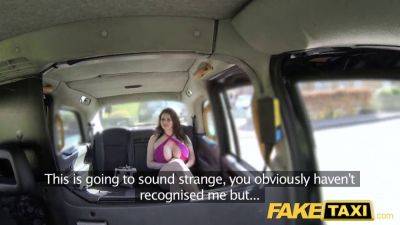 Tasha Holz gets her big tits drilled and mouth filled in a fake taxi POV video - sexu.com