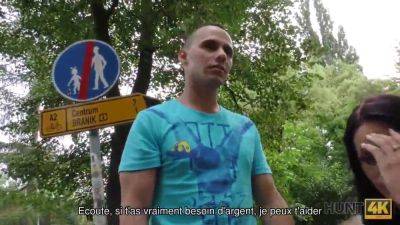 Evelyn Neill & Liliane pick up stranger & give him a handjob for cash - sexu.com