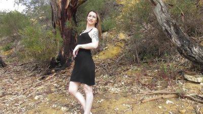 Lilea In a Outdoors Public Striptease - txxx.com - Australia