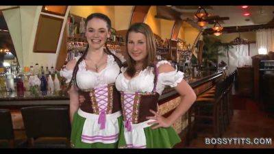 Tessa Lane & Katerine Moss take on a massive load of cum - sexu.com