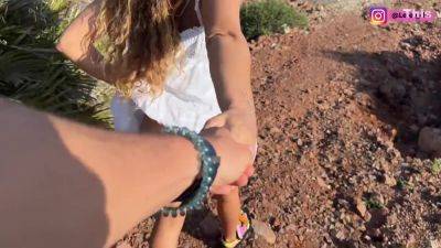 I Suck A Cock On The Beach. Risky Pov Oral Creampie - hclips.com